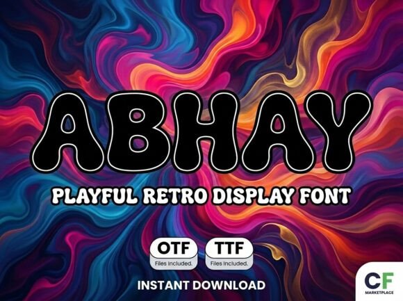Abhay: The Retro Display Font for Bold Branding
