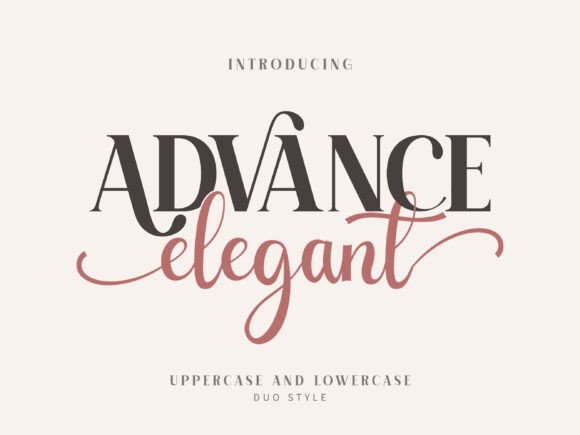 Advance Elegant Typeface for Premium Campaigns