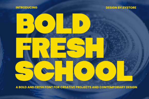 Bold Fresh School Typeface for Modern Web Design