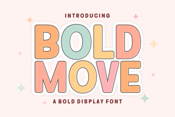 Bold Move Typeface for Editorial Design