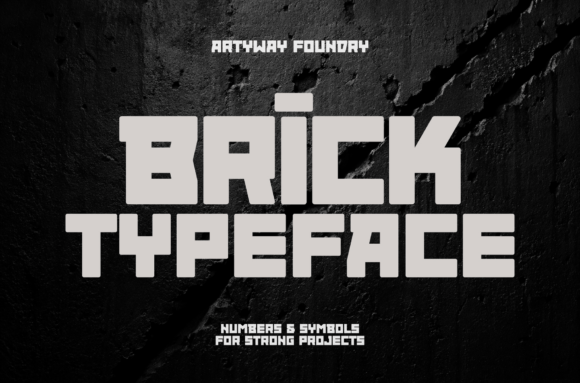 Brick Typeface: Bold Display Fonts for Makers