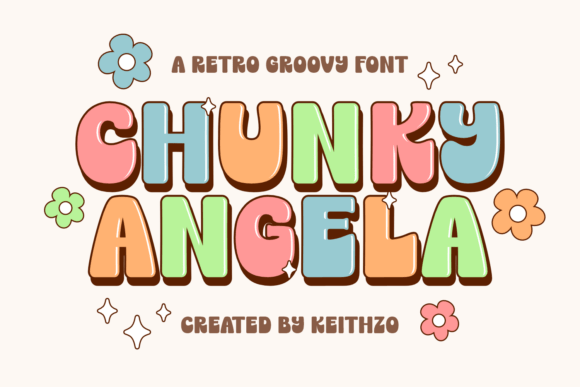 Chunky Angela: The Retro Display Font for Makers