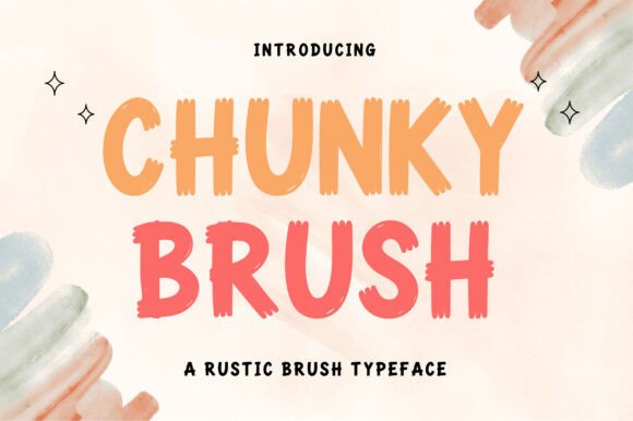 Chunky Brush Font for Bold Brand Identity