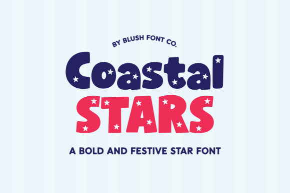 Coastal Stars Font for Makers and Sellers