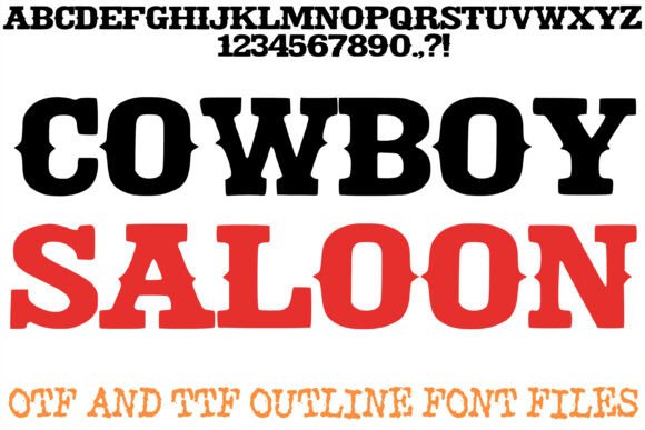 Cowboy Saloon: A Bold Display Typeface for Editorial Impact