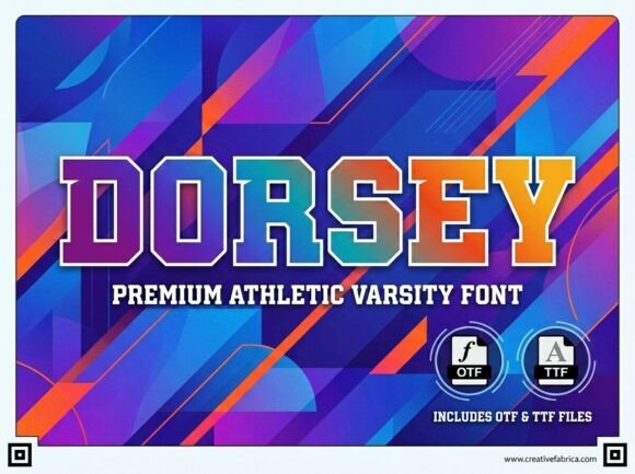 Dorsey: The Premium Varsity Display Font for Bold Brands