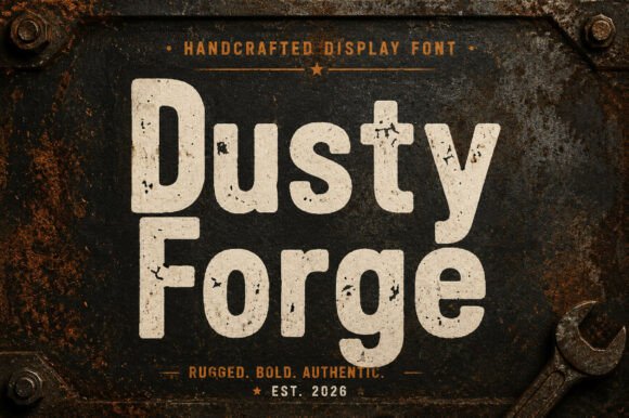 Dusty Forge: The Western Display Font for Bold Branding