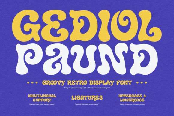 Gediol Paund: A 70s Display Font for Editorial Joy
