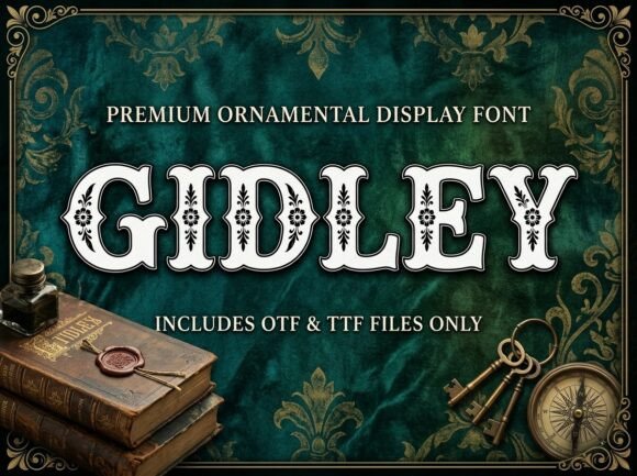 Gidley: A Western Display Typeface for Editorial Design