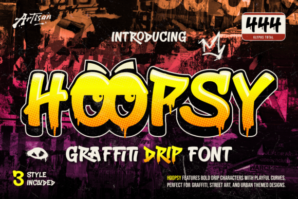 Hoopsy: A Bold Graffiti Typeface for Brands