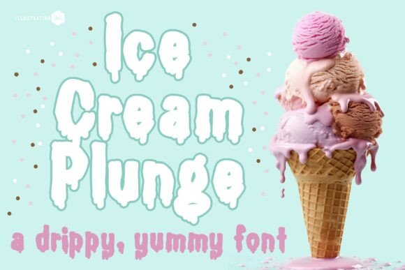 Ice Cream Plunge Family: A Sweet Display Typeface