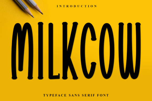 Milkcow Typeface Review for Festive Branding