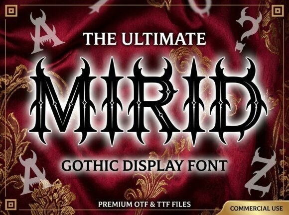 Mirid: A Gothic Typeface for Bold Web Headers