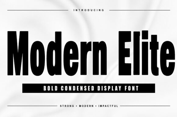 Modern Elite: A Bold Typeface for Digital Impact