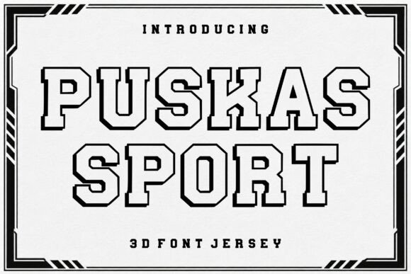 Puskas Sport: A Bold Display Font for Web Design