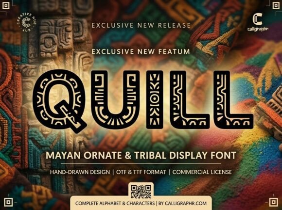 Quill Typeface for Handmade Branding