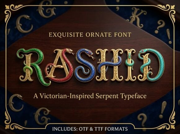 Rashid: A Victorian Display Font for Bold Campaigns