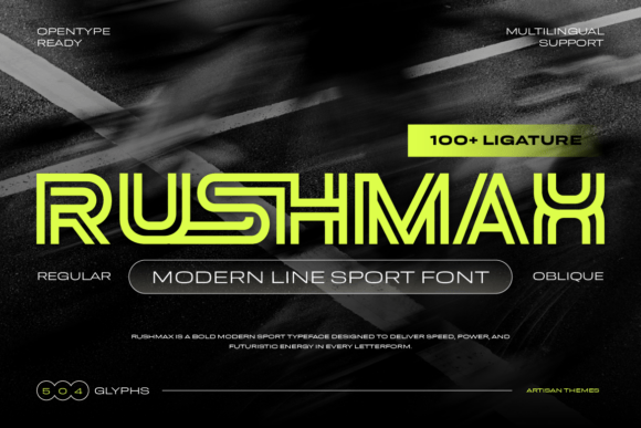 Rushmax: A Bold Display Font for Modern Editorial Design