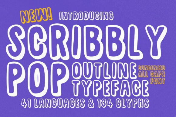 Scribbly Pop Typeface for Playful Campaigns
