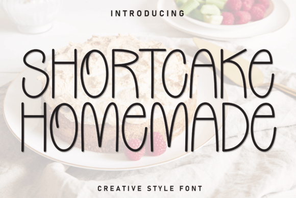 Shortcake Homemade: A Modern Display Typeface for Web Design