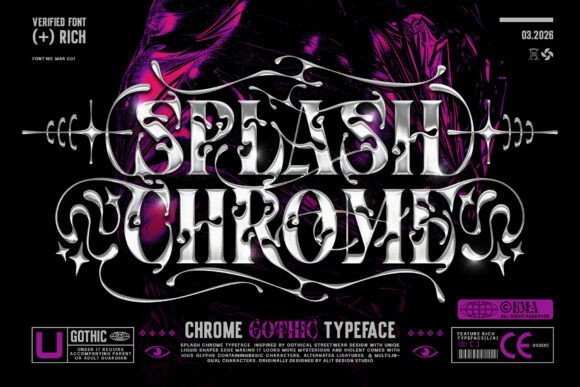 Splash Chrome: A Modern Display Font for Bold Editorial Design