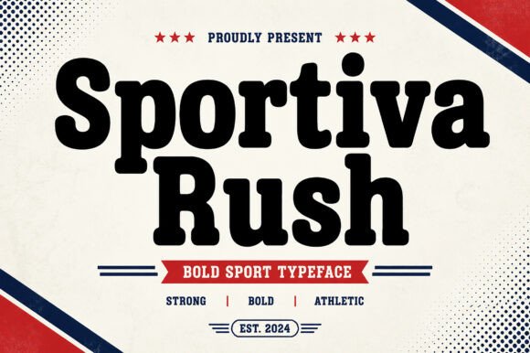 Sportiva Rush: The Ultimate Varsity Display Font