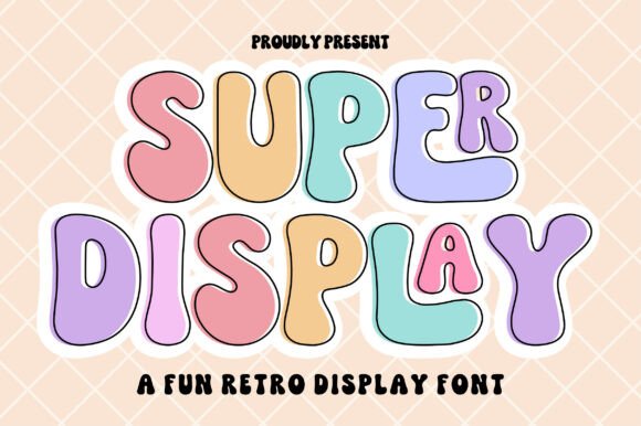Super Display: A Retro Bubble Font for Makers
