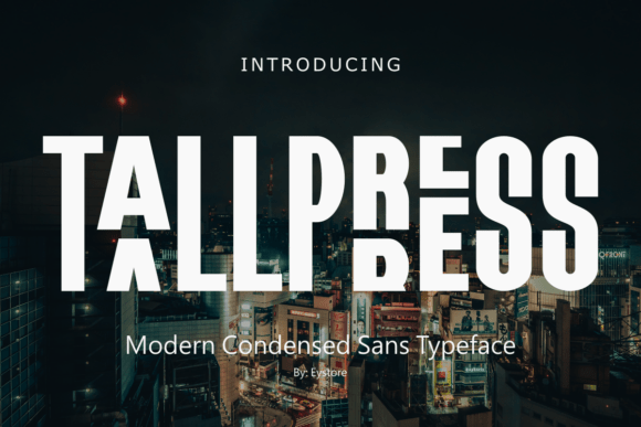 Tallpress: A Bold Display Typeface for Modern Web Design