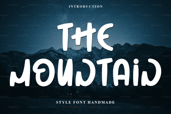 The Mountain: A Festive Display Font for Holiday Makers