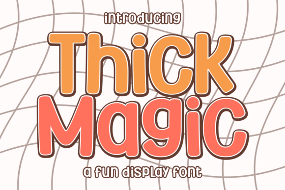 Thick Magic Display Font for Crafters