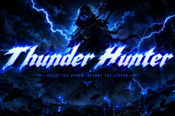 Thunder Hunter Font for Bold Maker Designs