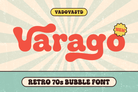 Varago: A Retro 70s Display Font for Modern Editorial Design