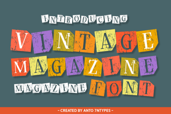 Vintage Magazine Display Font for Web Design